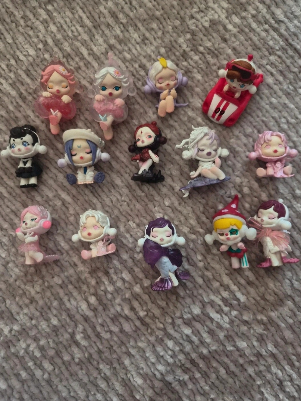 Assorted Pink and Pastel Kids Toy Figurine Set